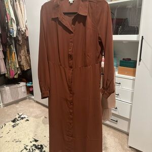Long sleeve midi/maxi dress